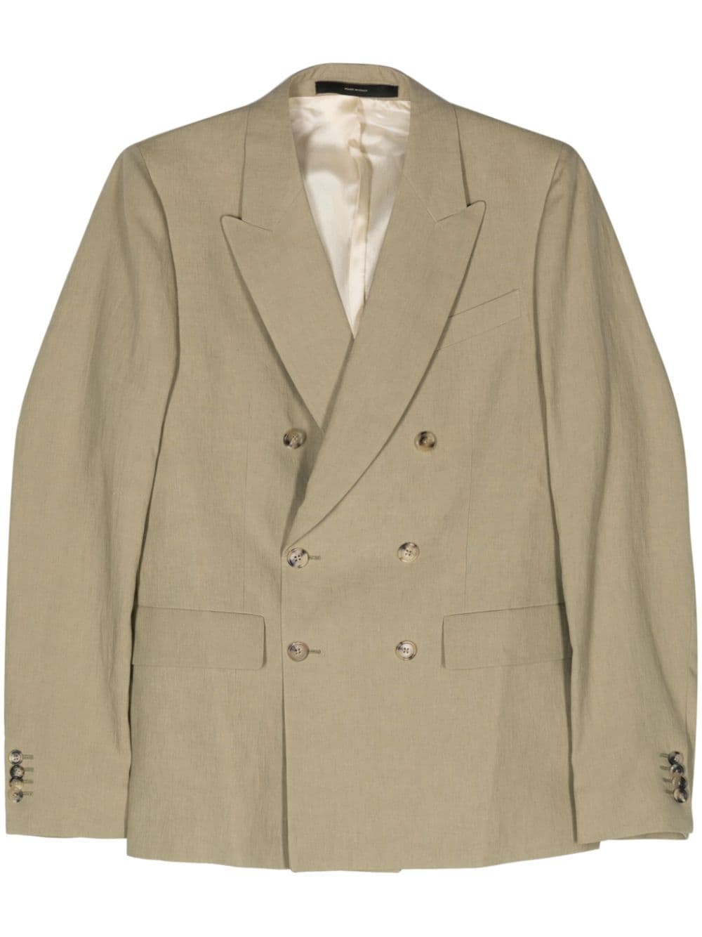 Paul Smith double-breasted linen blazer - Green von Paul Smith