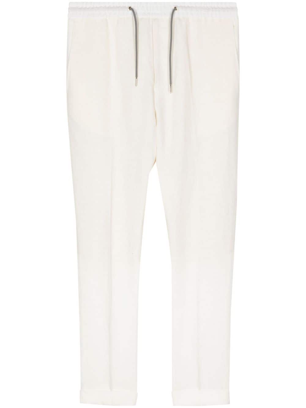 Paul Smith drawstring-waist linen trousers - White von Paul Smith