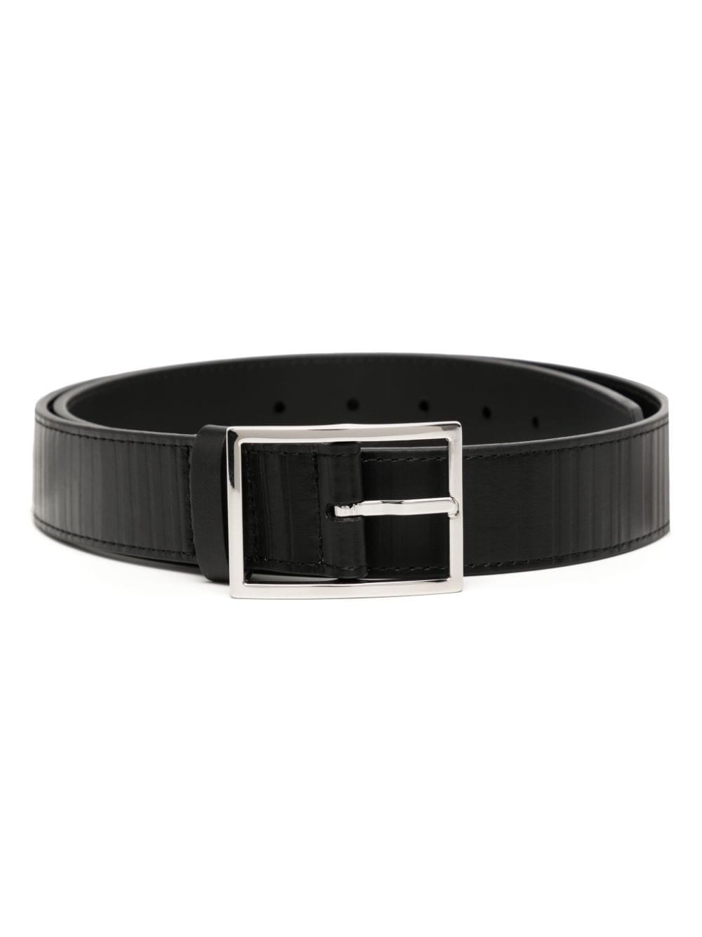 Paul Smith embossed-finish leather belt - Black von Paul Smith