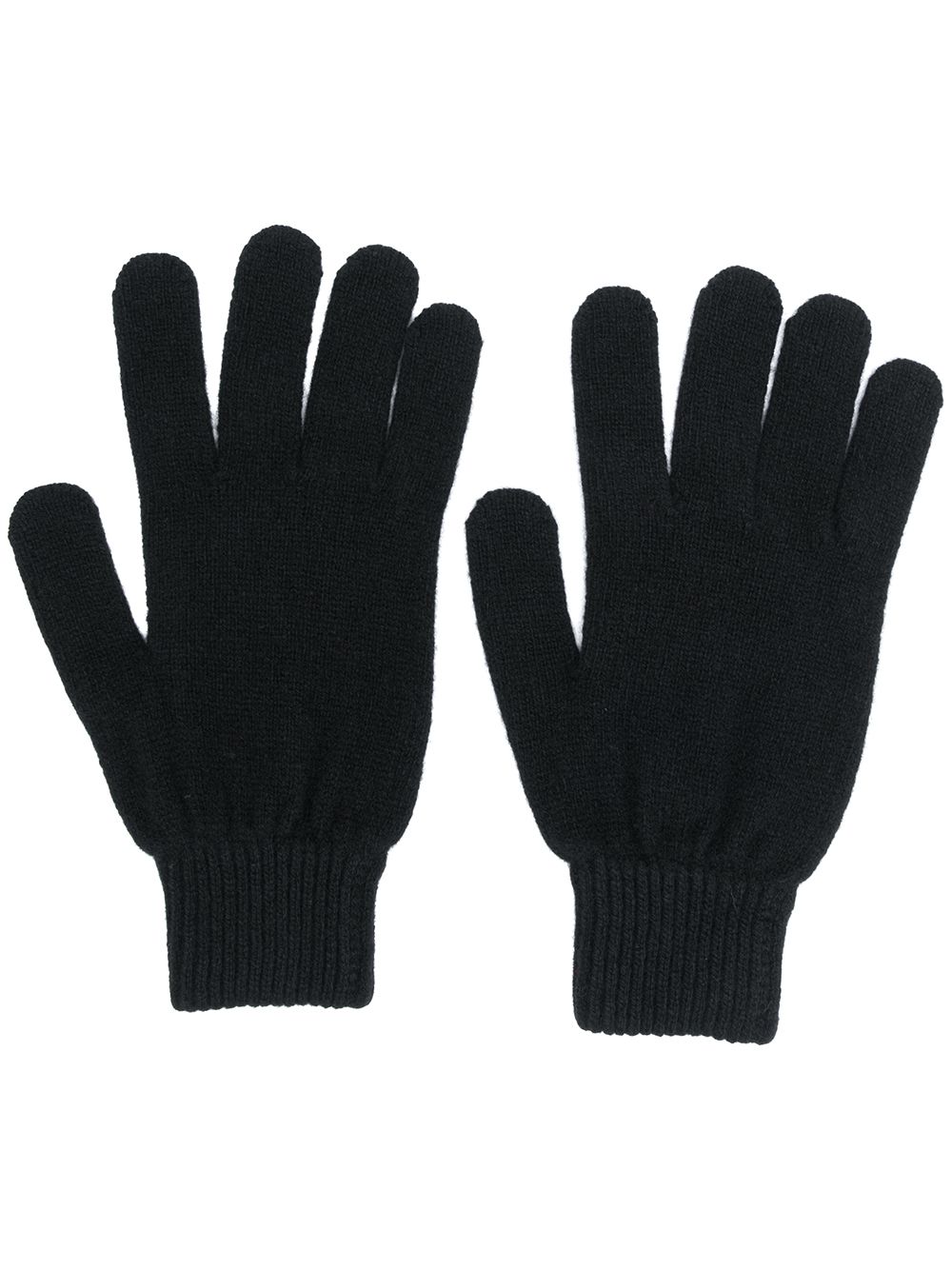 Paul Smith fitted knitted gloves - Black von Paul Smith