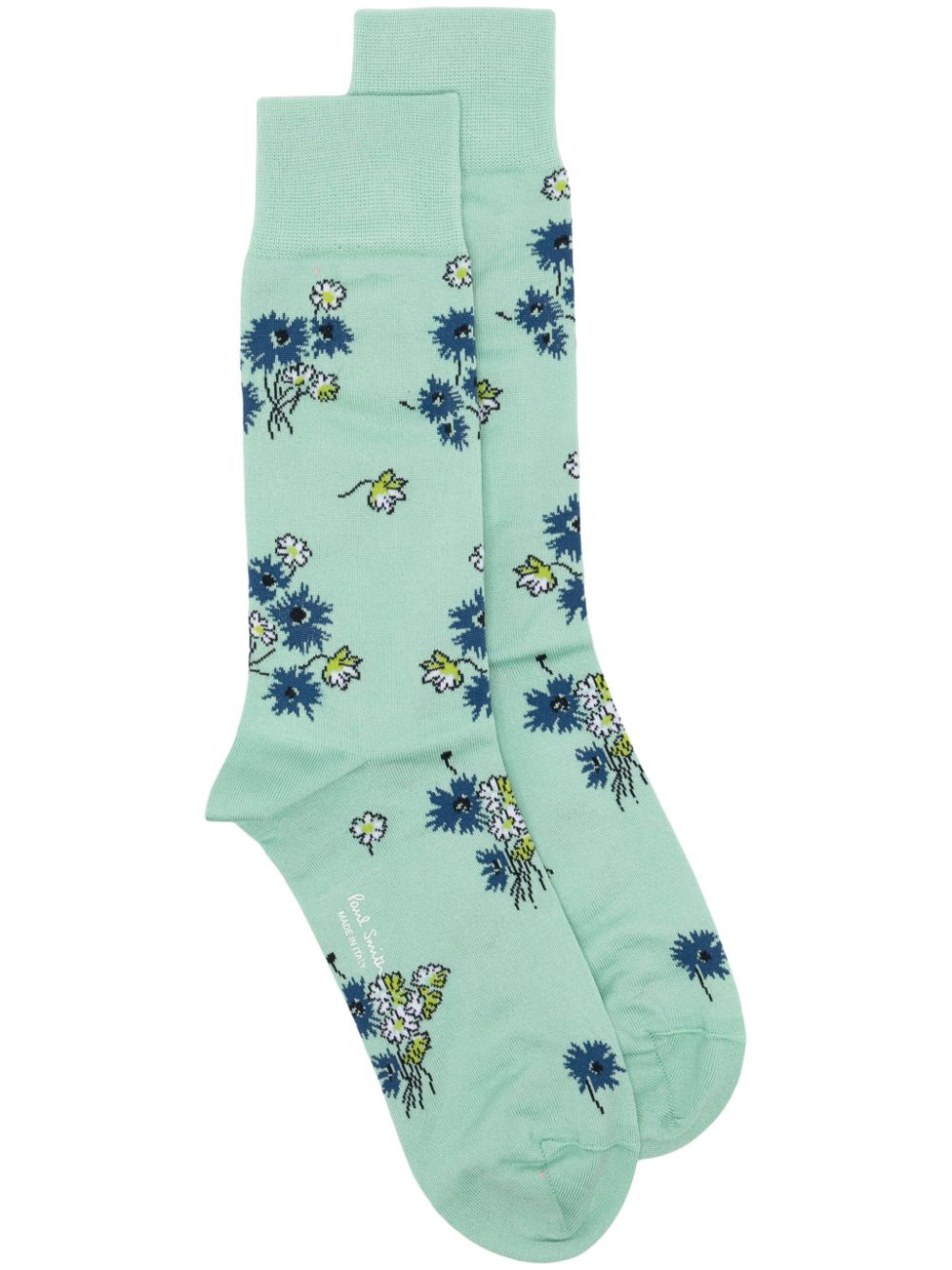 Paul Smith floral-intarsia ankle socks - Green von Paul Smith