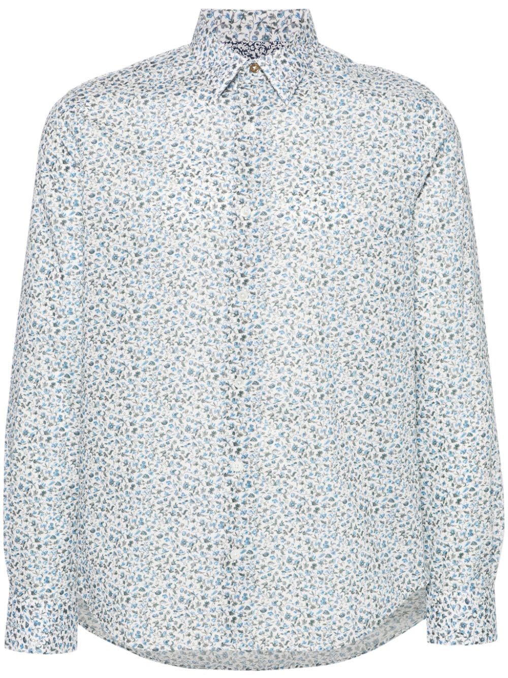 Paul Smith floral-print cotton shirt - White von Paul Smith