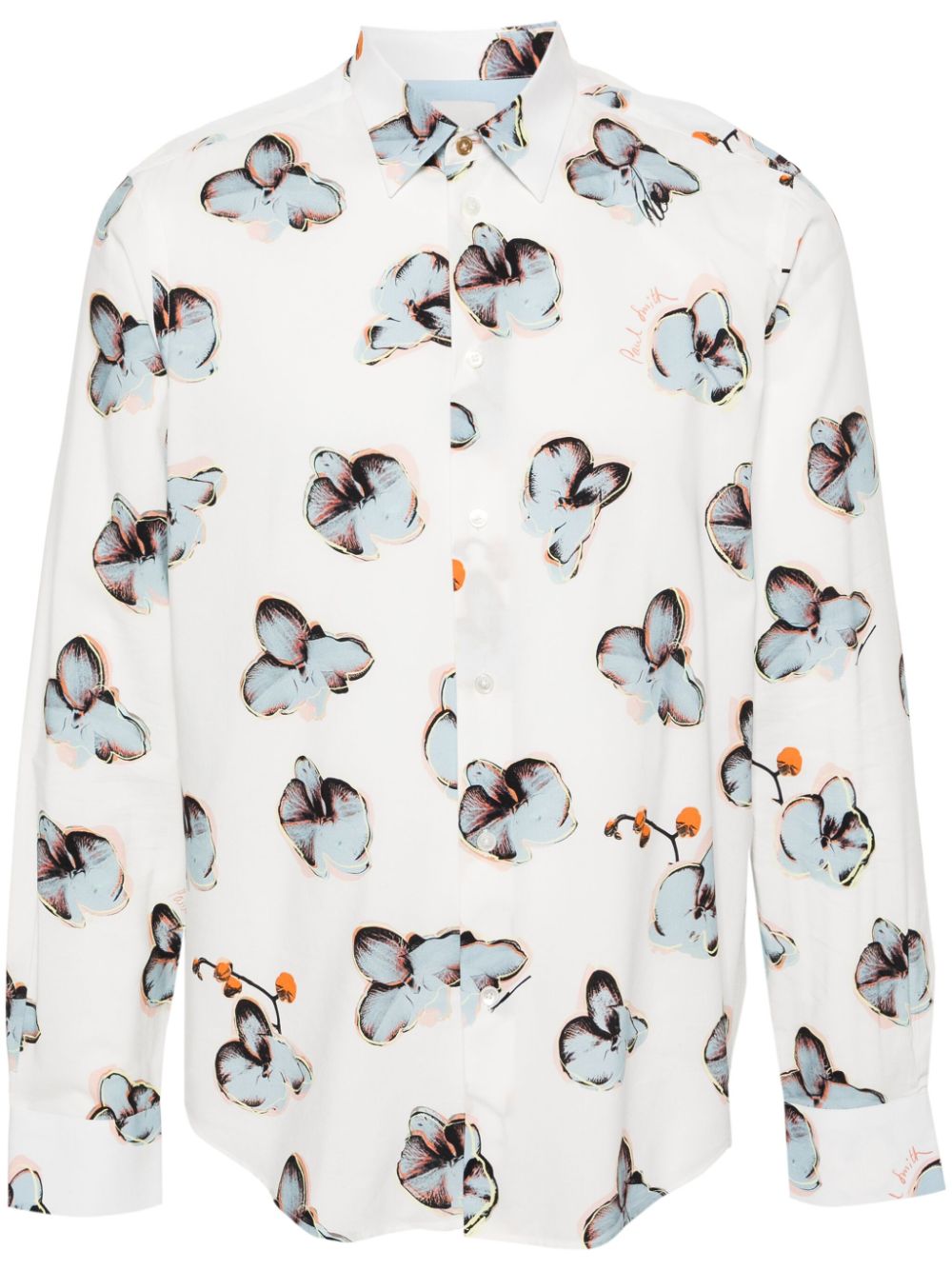 Paul Smith floral-print long-sleeve shirt - White von Paul Smith