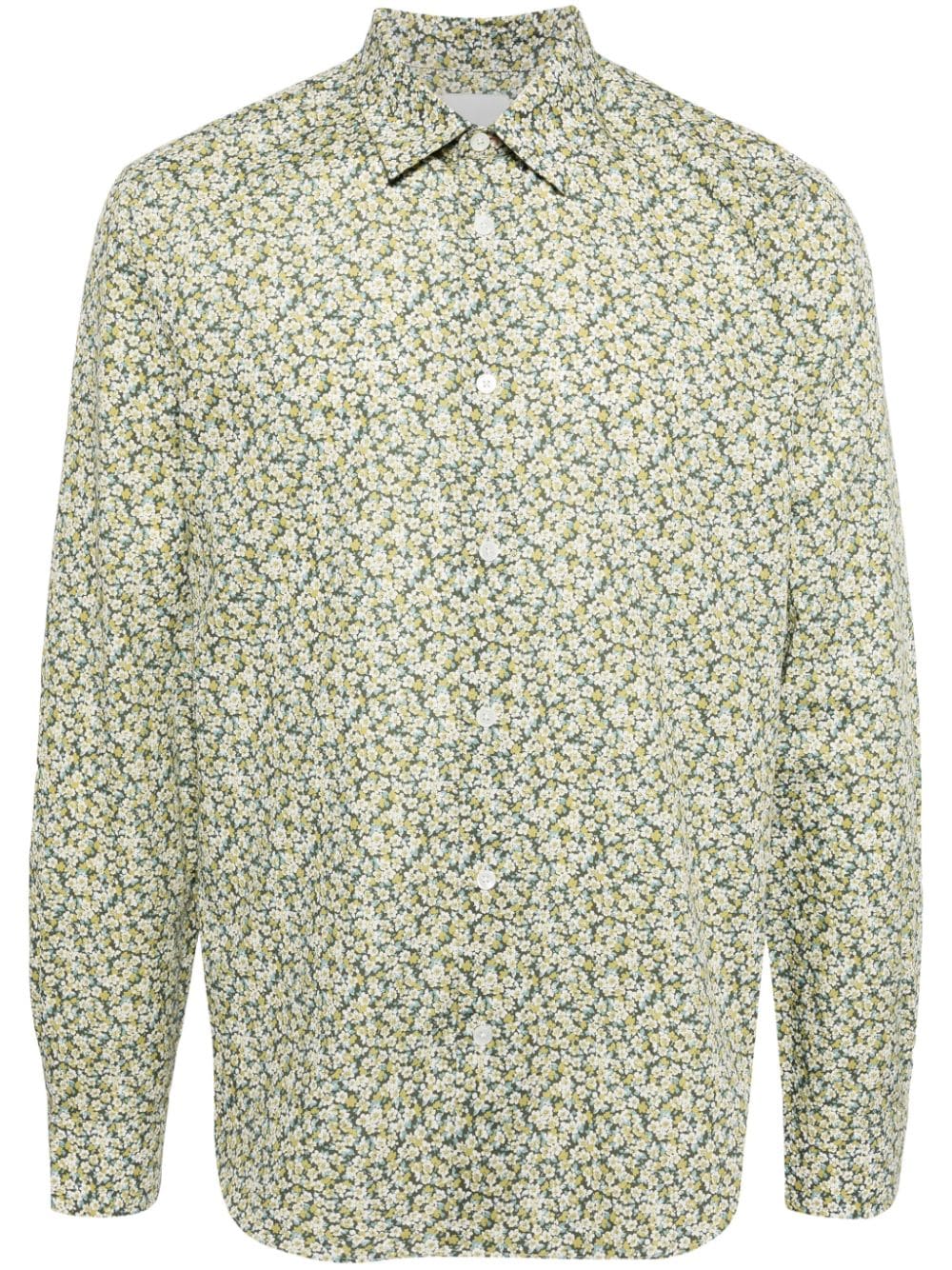Paul Smith floral-print organic cotton shirt - Green von Paul Smith