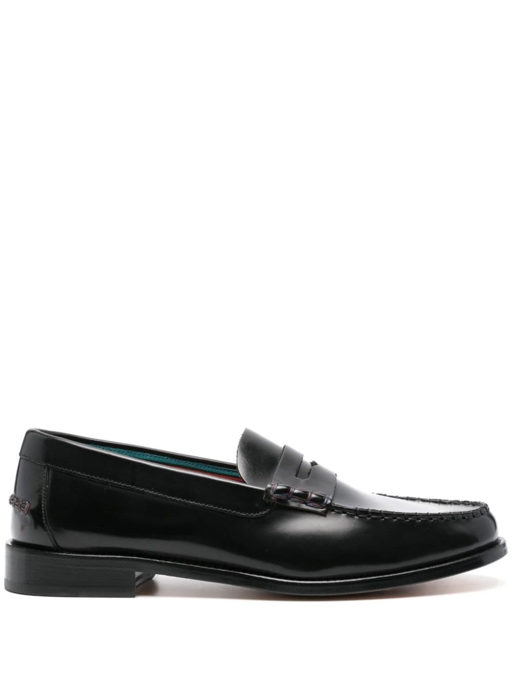 Paul Smith leather penny loafers - Black von Paul Smith