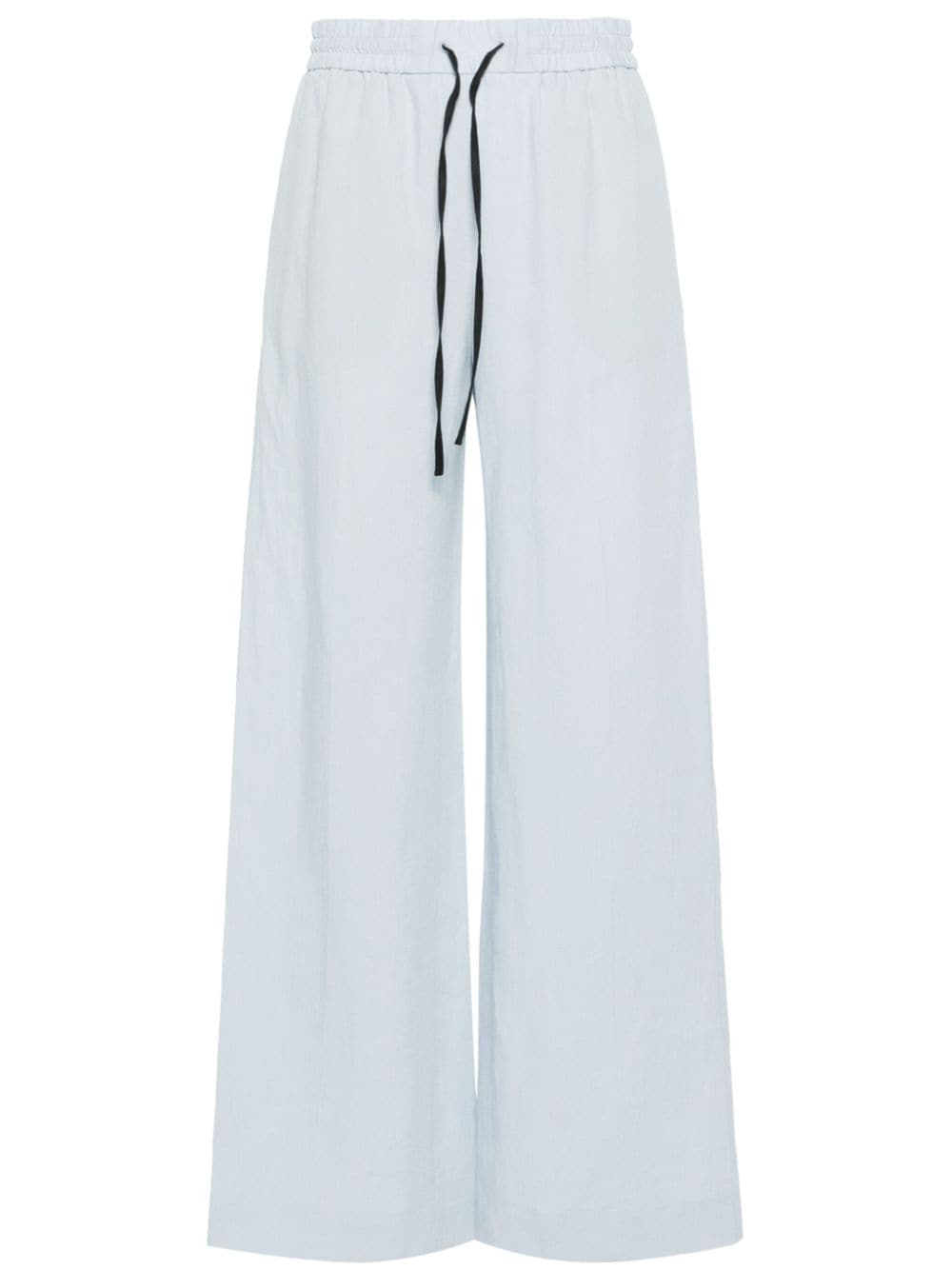 Paul Smith linen chambray straight trousers - Blue von Paul Smith