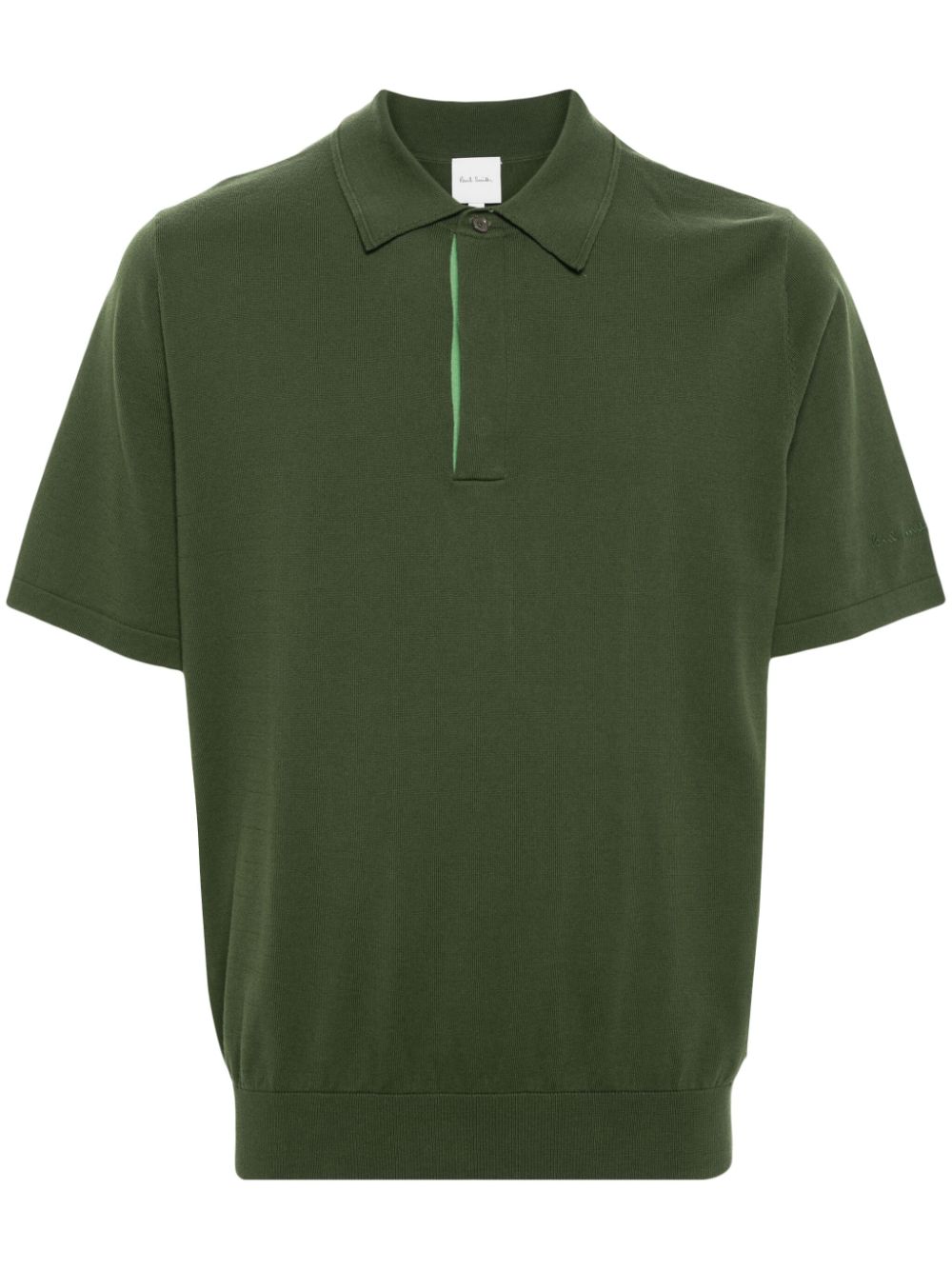 Paul Smith logo-embroidered polo shirt - Green von Paul Smith