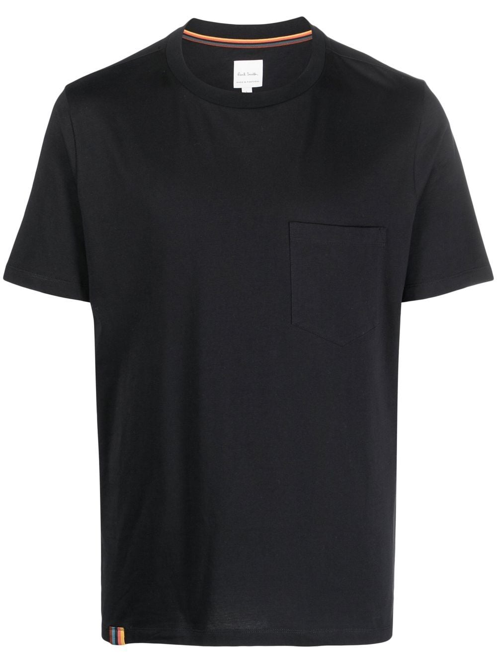 Paul Smith logo-tag cotton T-shirt - Black von Paul Smith