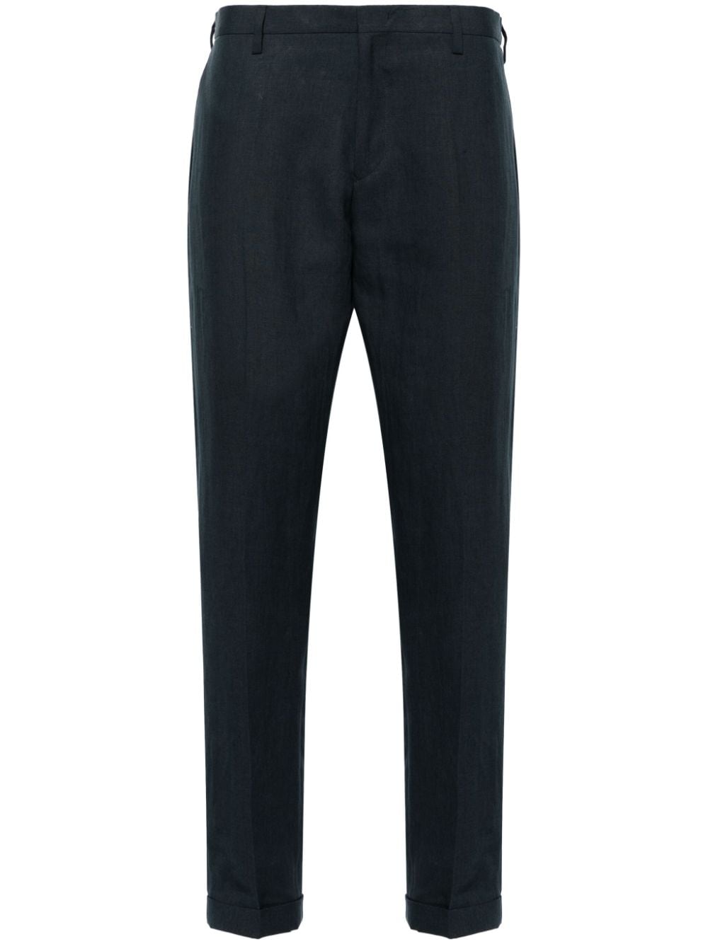 Paul Smith mid-rise linen chino trousers - Blue von Paul Smith