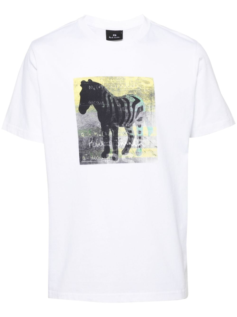 Paul Smith motif-print organic cotton T-shirt - White von Paul Smith