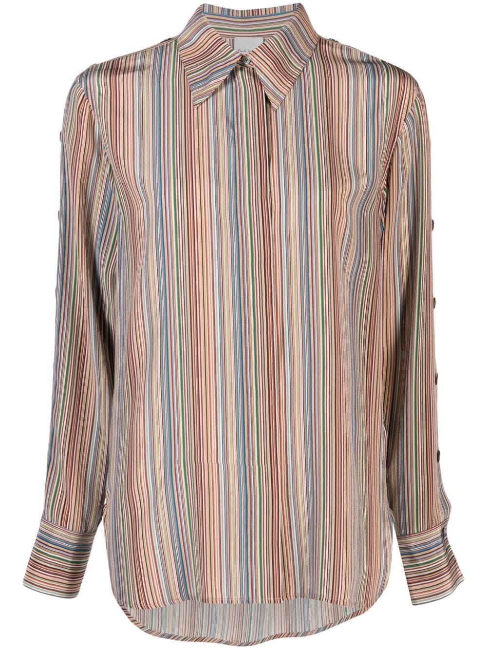 Paul Smith pinstriped silk shirt - Red von Paul Smith