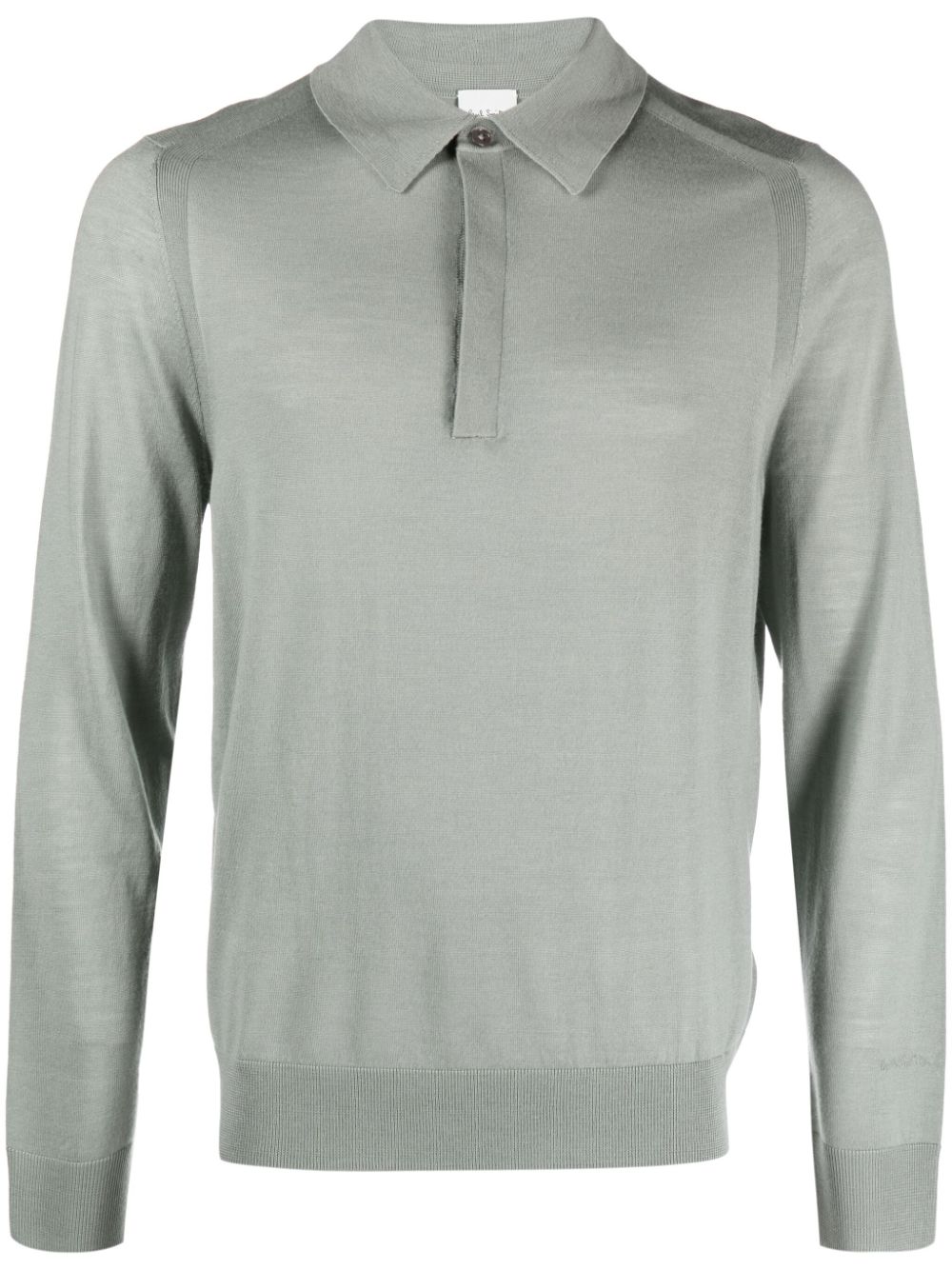 Paul Smith polo-collar merino jumper - Green von Paul Smith