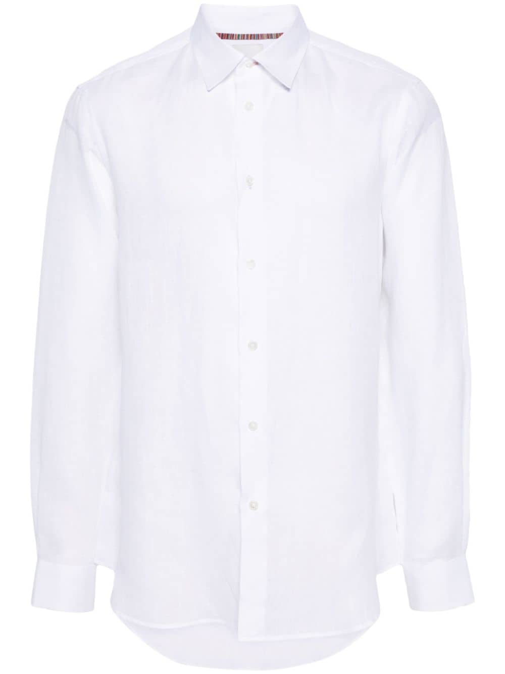 Paul Smith poplin linen shirt - White von Paul Smith