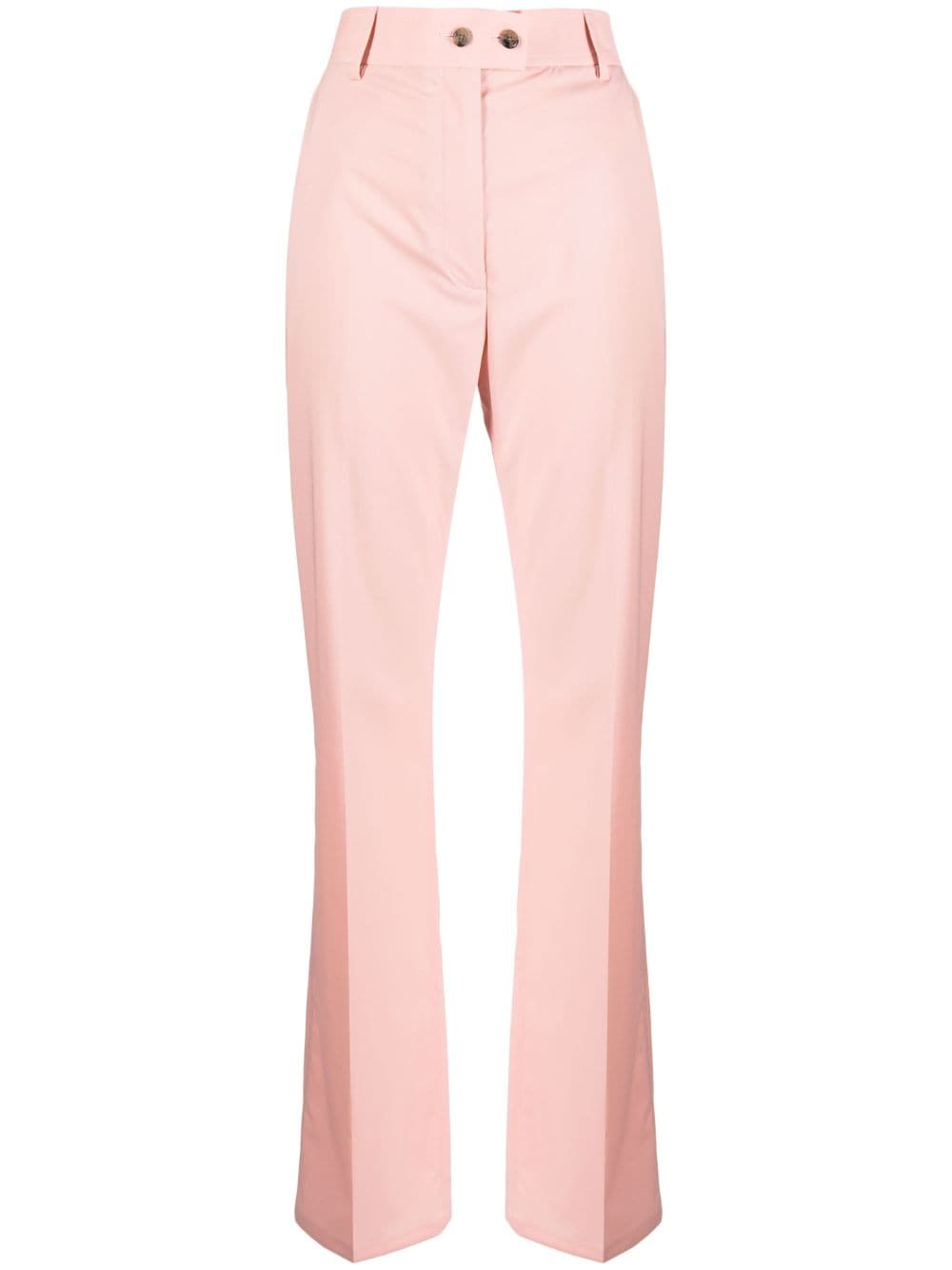 Paul Smith pressed-crease high-waisted trousers - Pink von Paul Smith