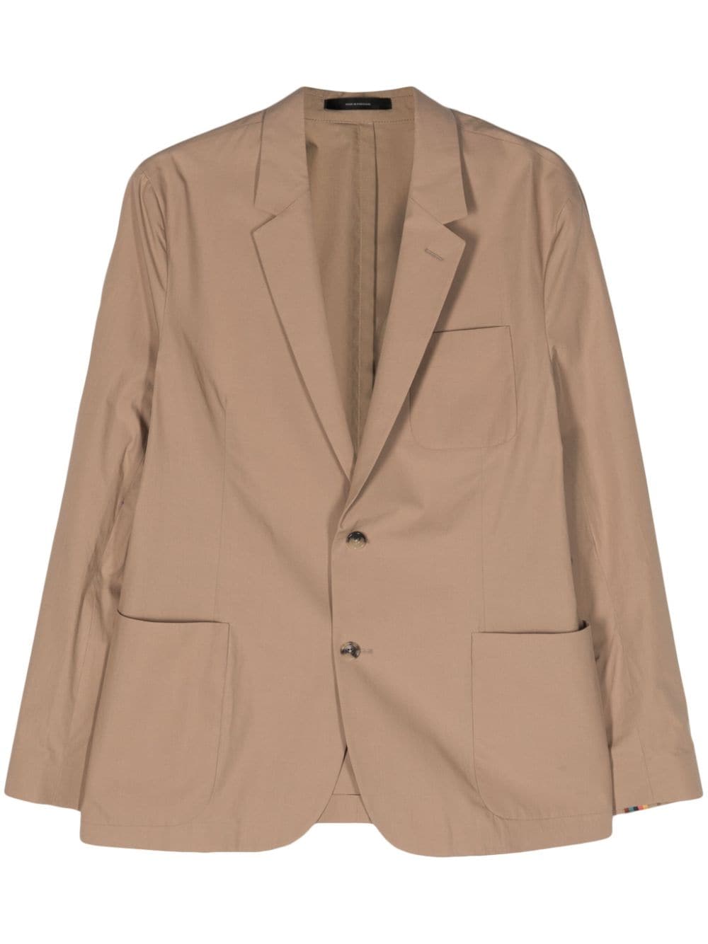 Paul Smith single-breasted cotton blazer - Neutrals von Paul Smith