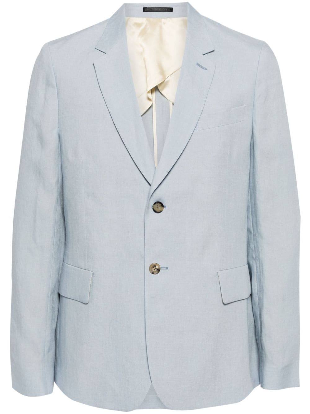 Paul Smith single-breasted linen blazer - Blue von Paul Smith