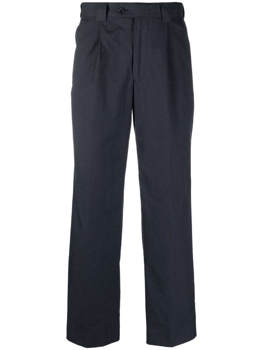 Paul Smith straight-leg organic-cotton trousers - Blue von Paul Smith