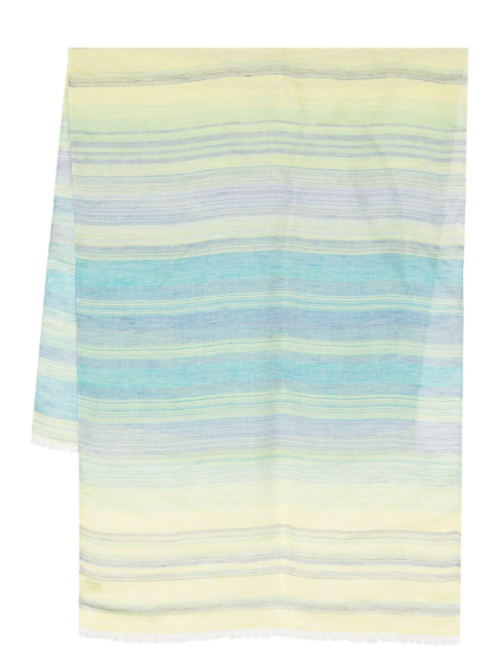 Paul Smith stripe pattern scarf - Green von Paul Smith