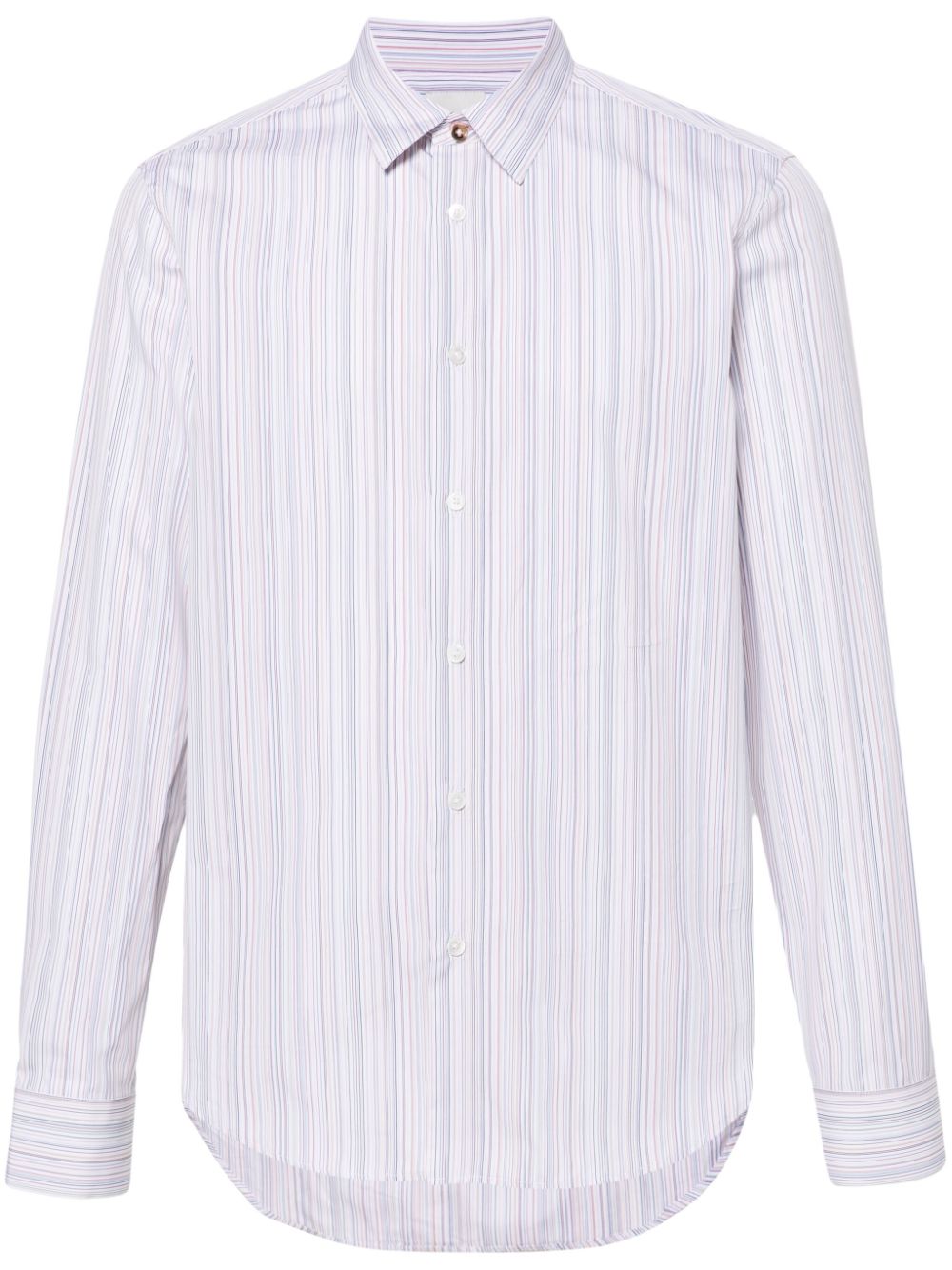 Paul Smith striped cotton shirt - White von Paul Smith