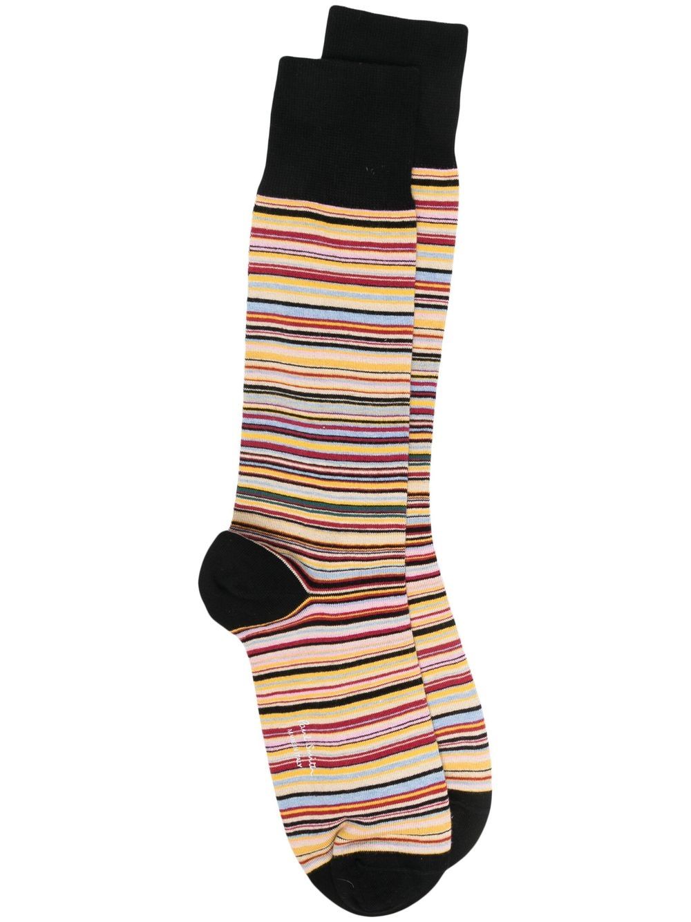 Paul Smith striped knitted socks - Yellow von Paul Smith