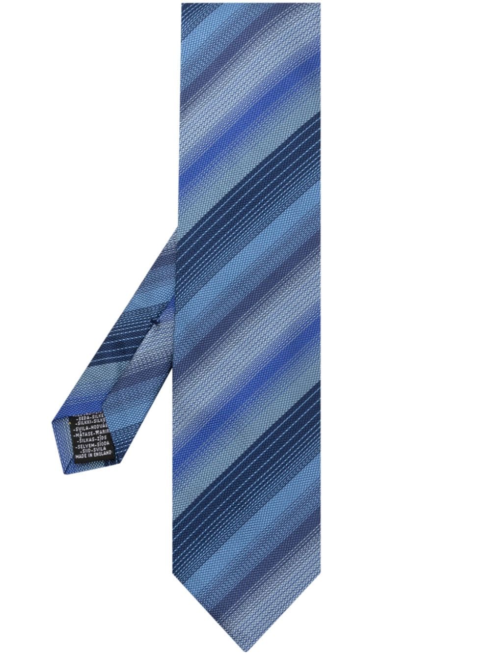 Paul Smith striped silk tie - Blue von Paul Smith