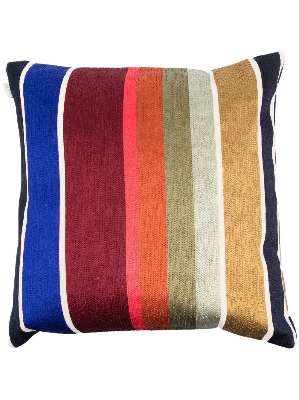 Paul Smith striped square cushion - Blue von Paul Smith