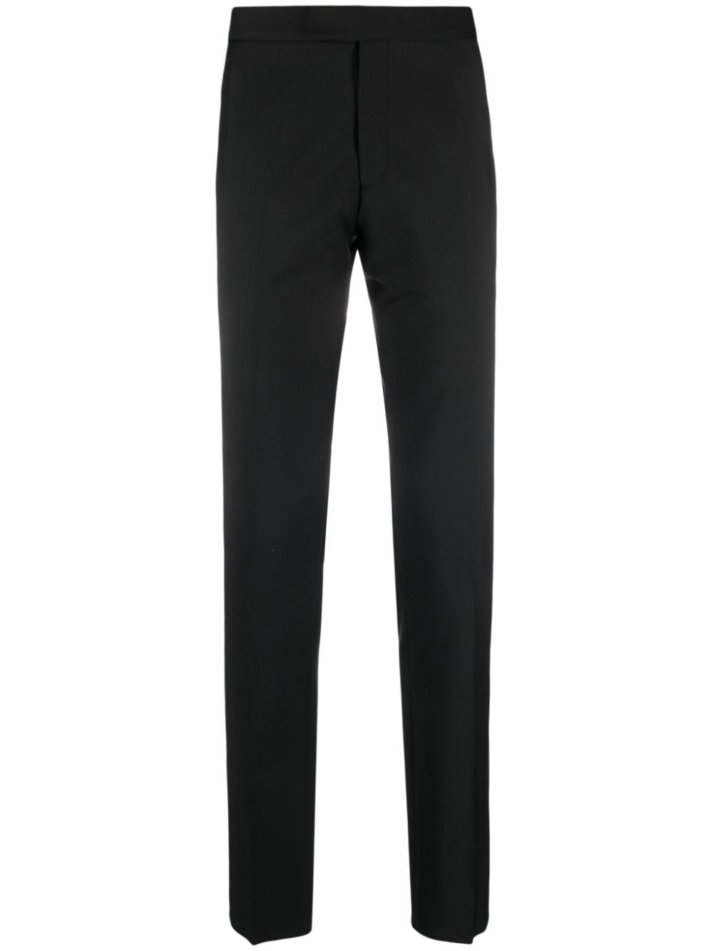Paul Smith tailored tapered-leg wool trousers - Black von Paul Smith