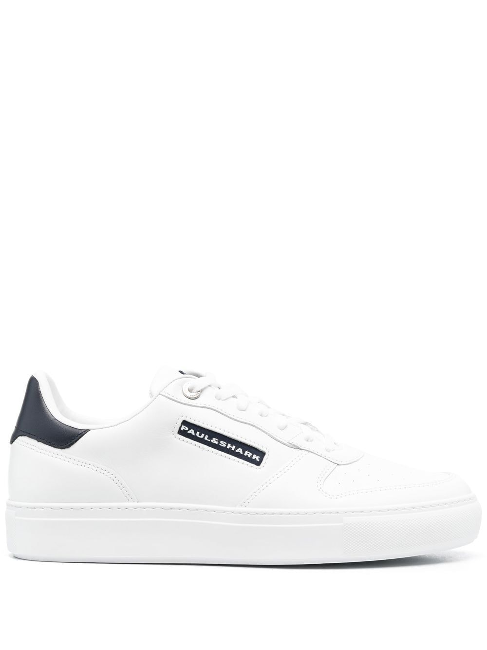 Paul & Shark Balena Bball lace-up sneakers - White von Paul & Shark