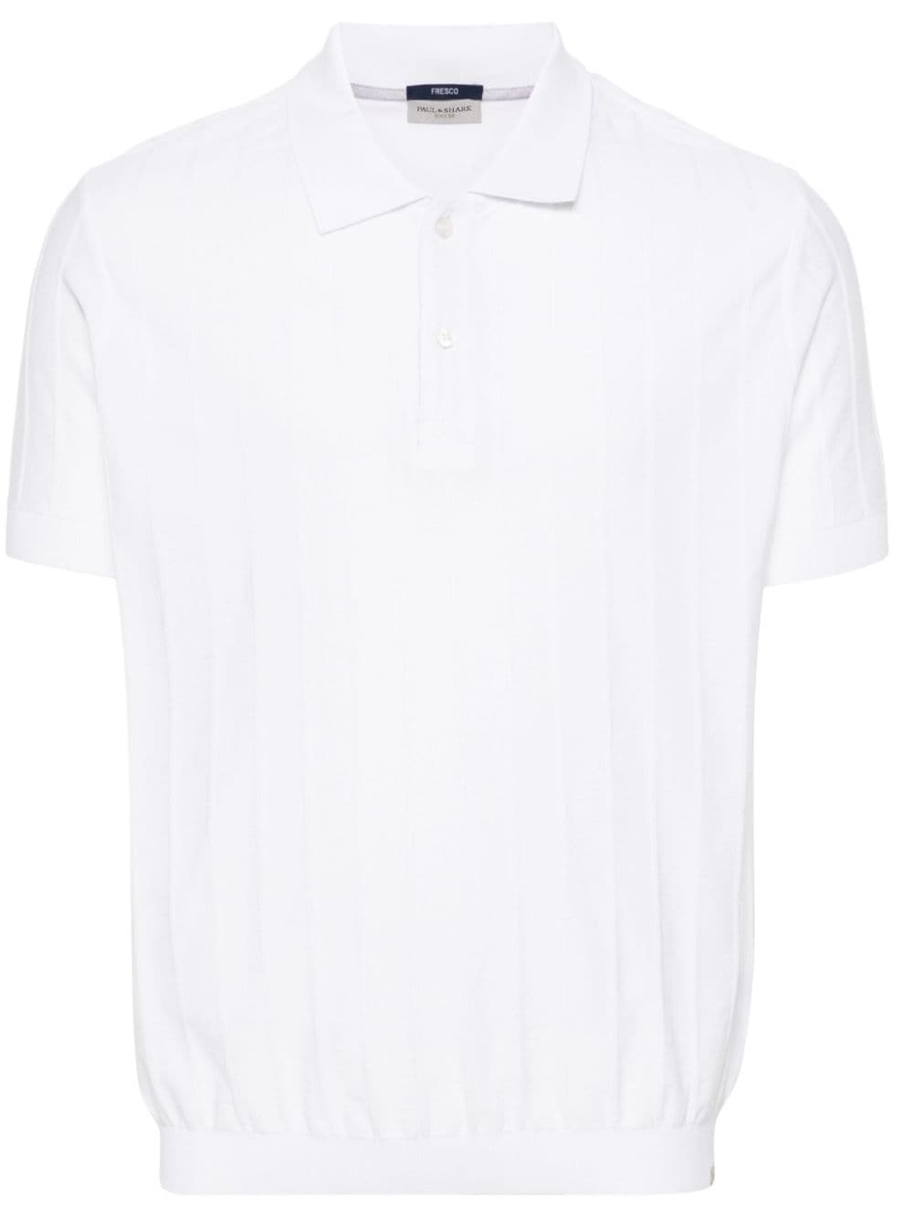 Paul & Shark Fresco cotton polo shirt - White von Paul & Shark