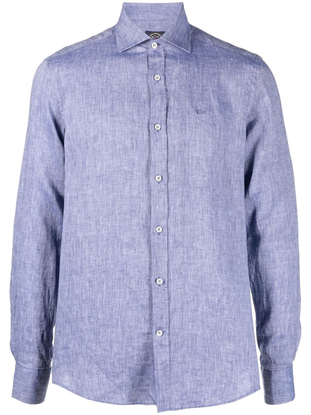 Paul & Shark 'Save The Sea' linen shirt - Blue von Paul & Shark