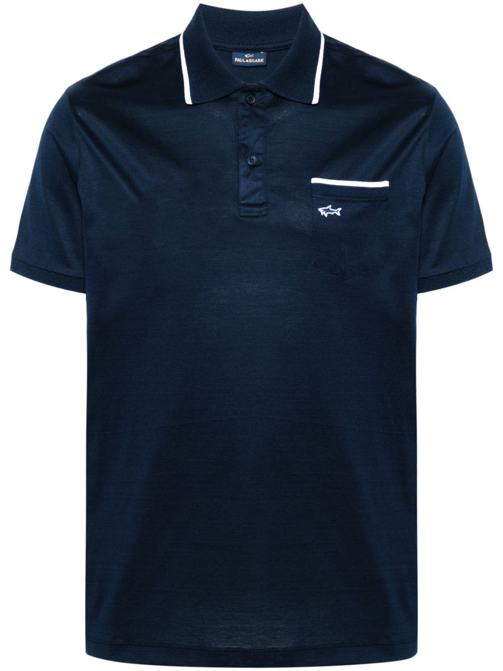 Paul & Shark embroidered-logo polo shirt - Blue von Paul & Shark