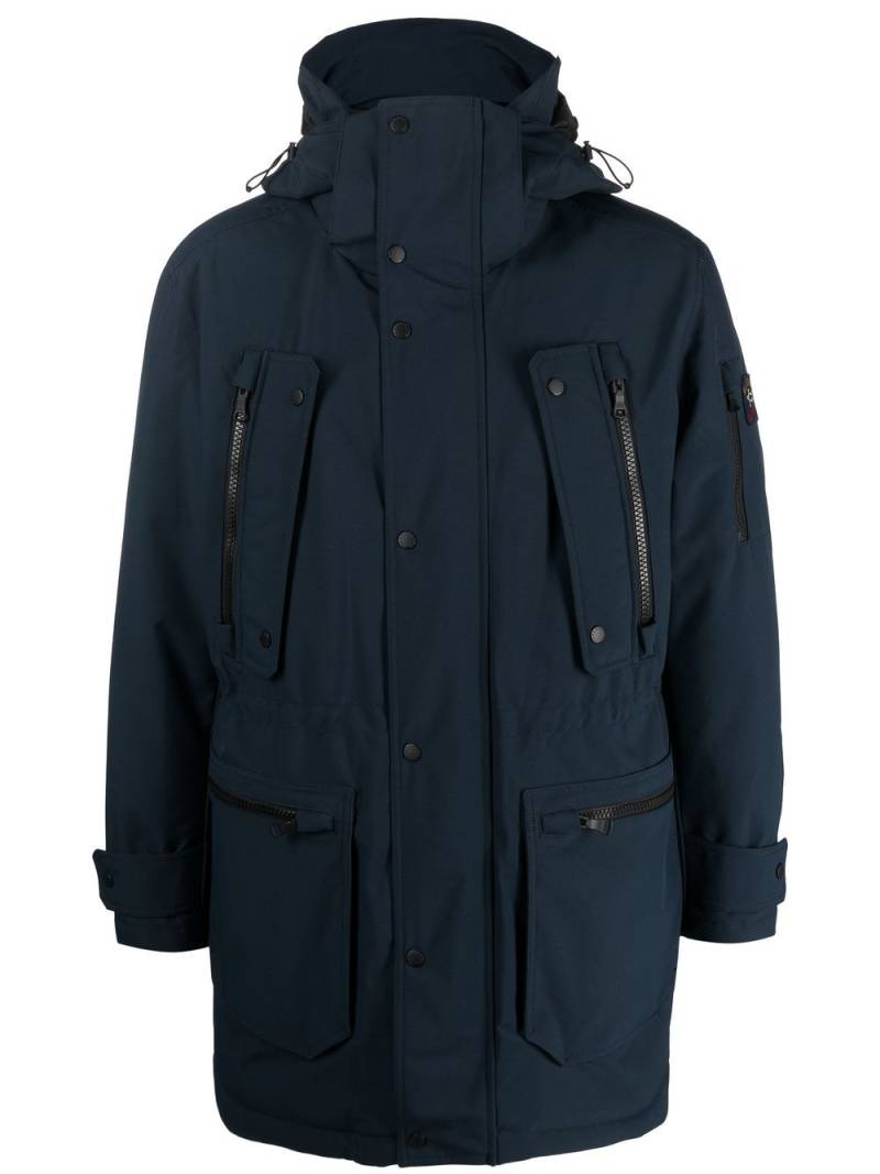 Paul & Shark feather-down parka coat - Blue von Paul & Shark