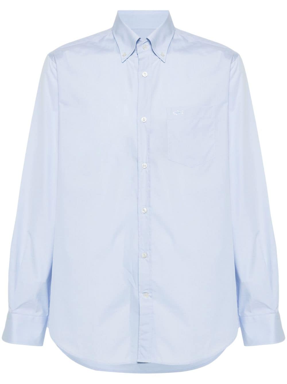 Paul & Shark logo-appliqué shirt - Blue von Paul & Shark