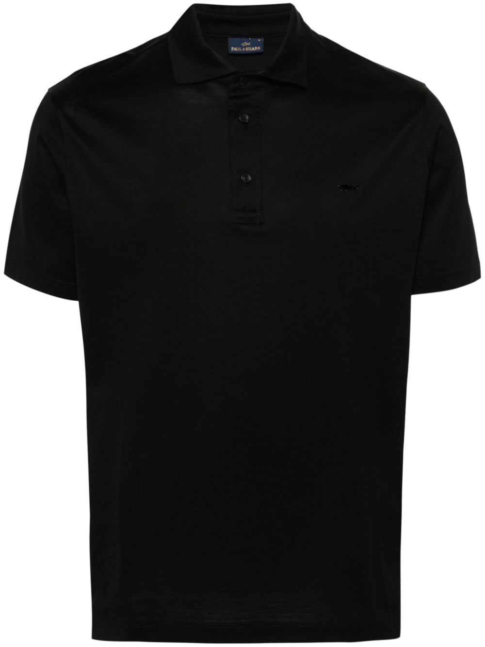 Paul & Shark logo-plaque polo shirt - Black von Paul & Shark