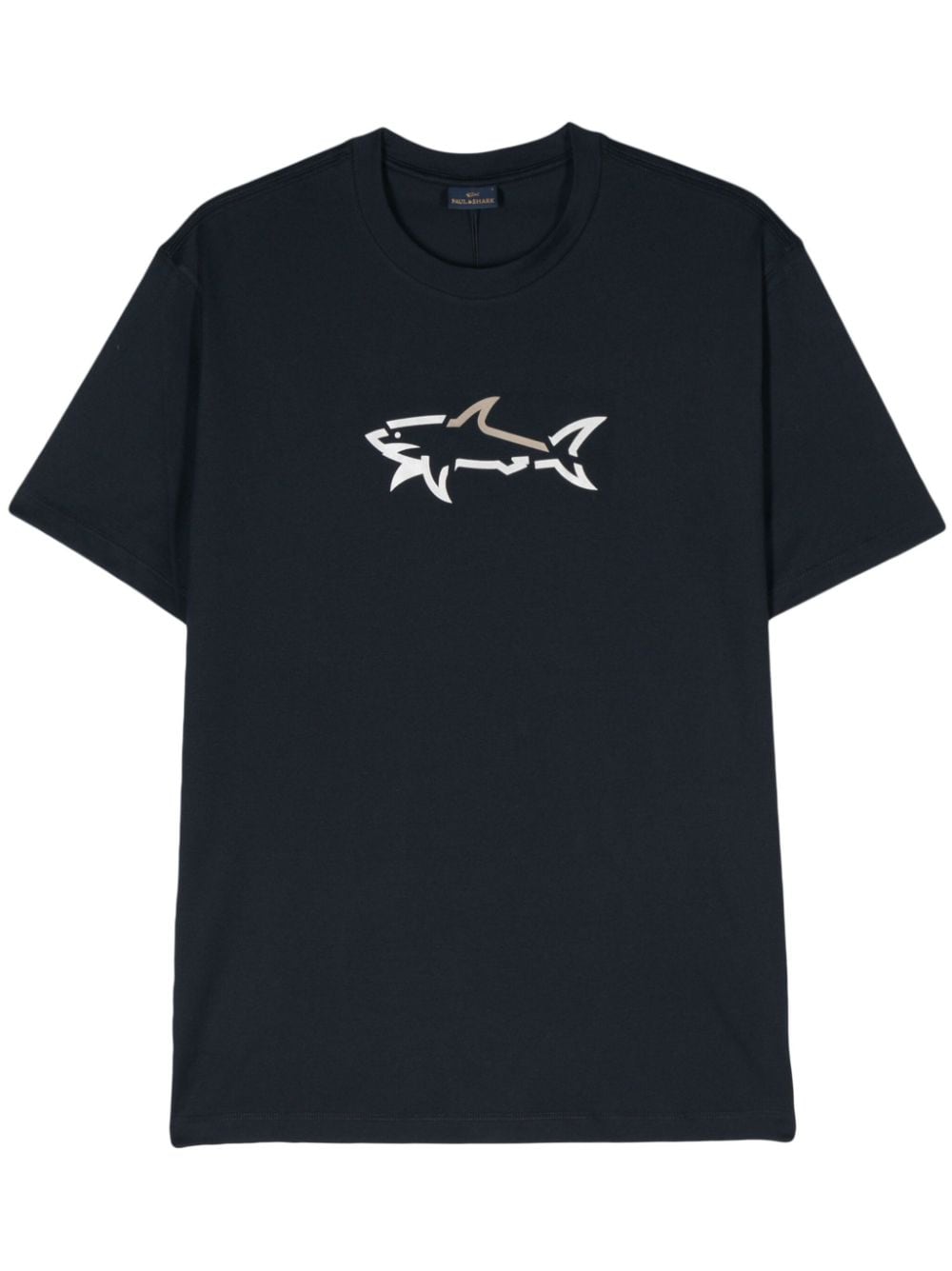 Paul & Shark logo-print cotton T-shirt - Blue von Paul & Shark