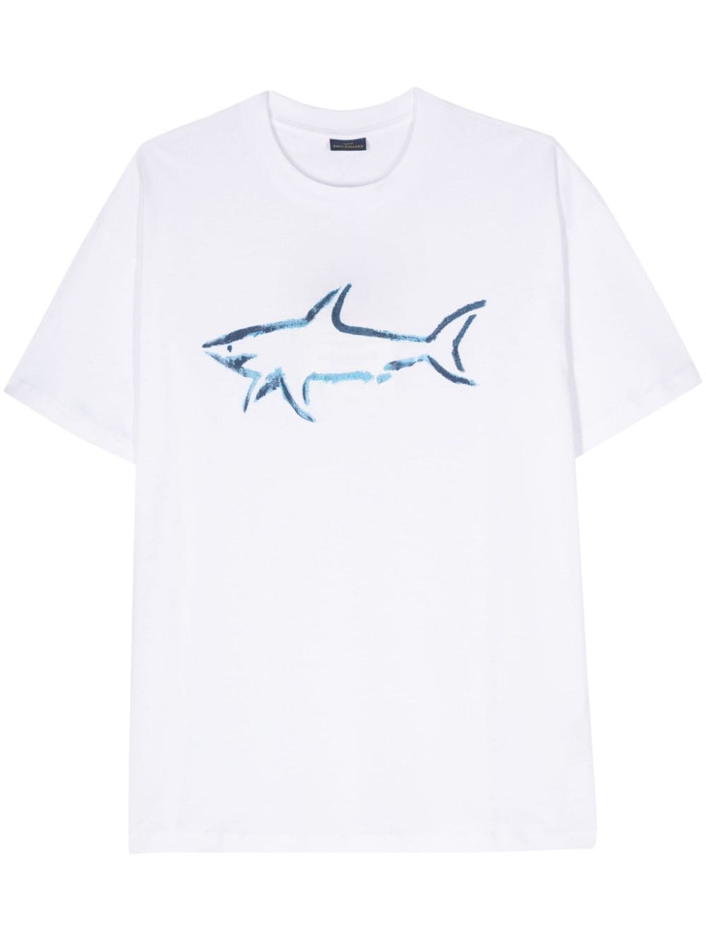 Paul & Shark logo-print cotton T-shirt - White von Paul & Shark
