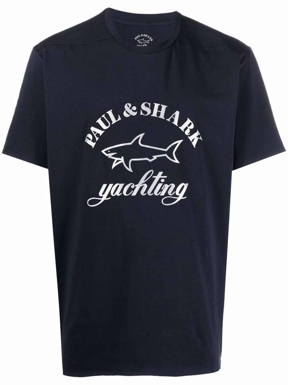 Paul & Shark logo-print stretch-cotton T-shirt - Blue von Paul & Shark