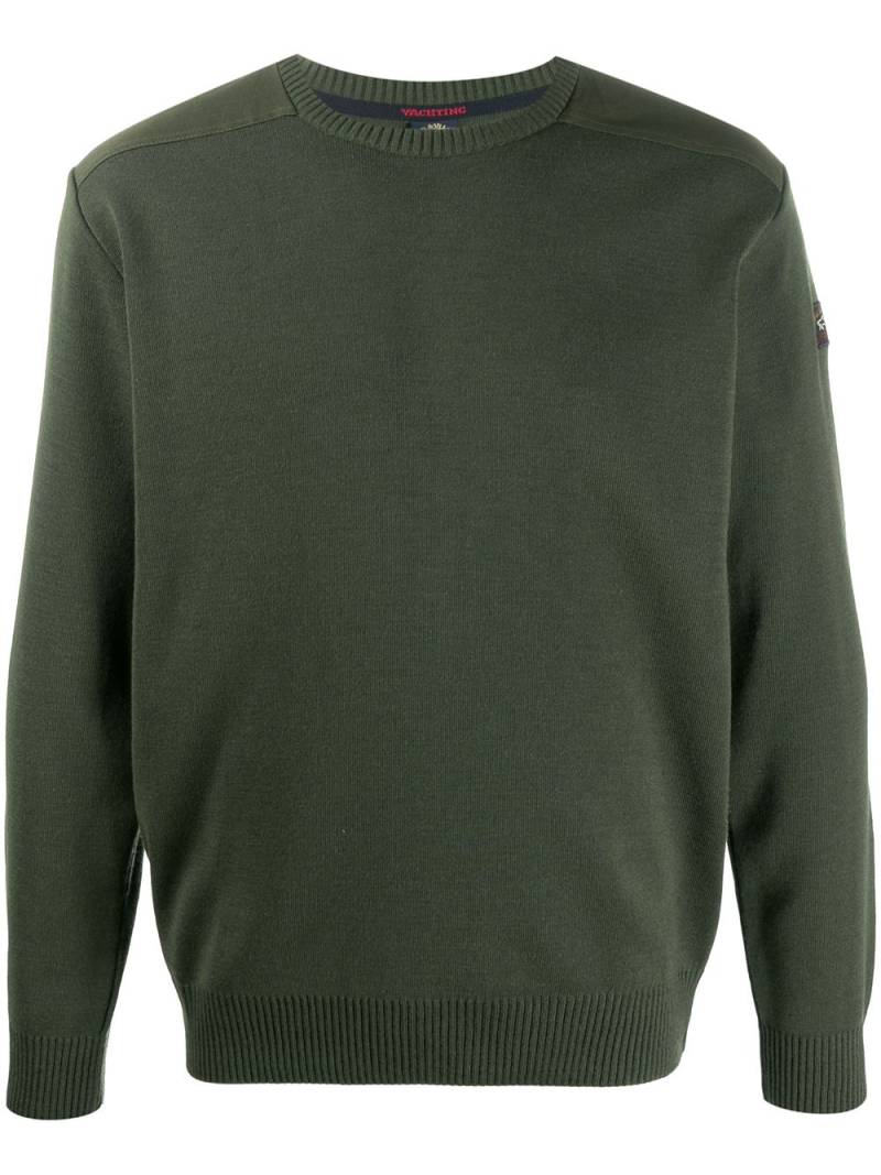 Paul & Shark panelled knit sweater - Green von Paul & Shark