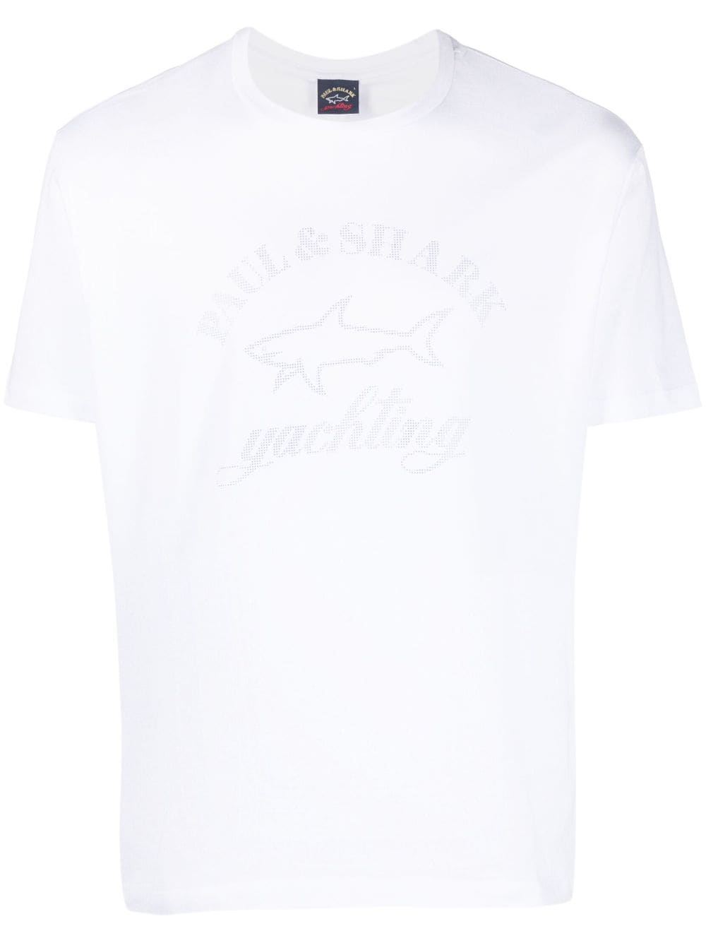 Paul & Shark reflective logo-print short-sleeve T-shirt - White von Paul & Shark