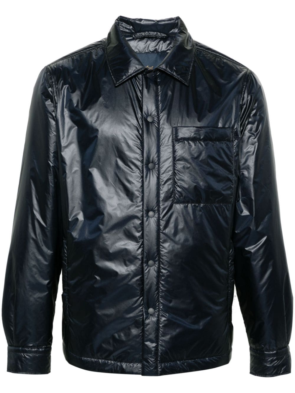 Paul & Shark ripstop padded shirt jacket - Blue von Paul & Shark