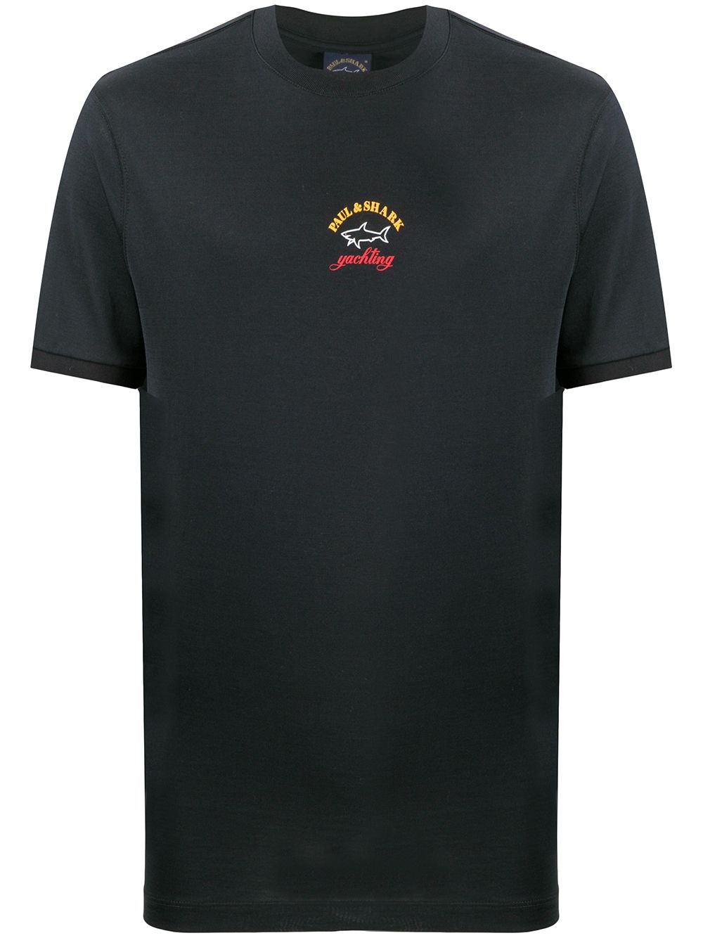 Paul & Shark short sleeve printed logo T-shirt - Black von Paul & Shark