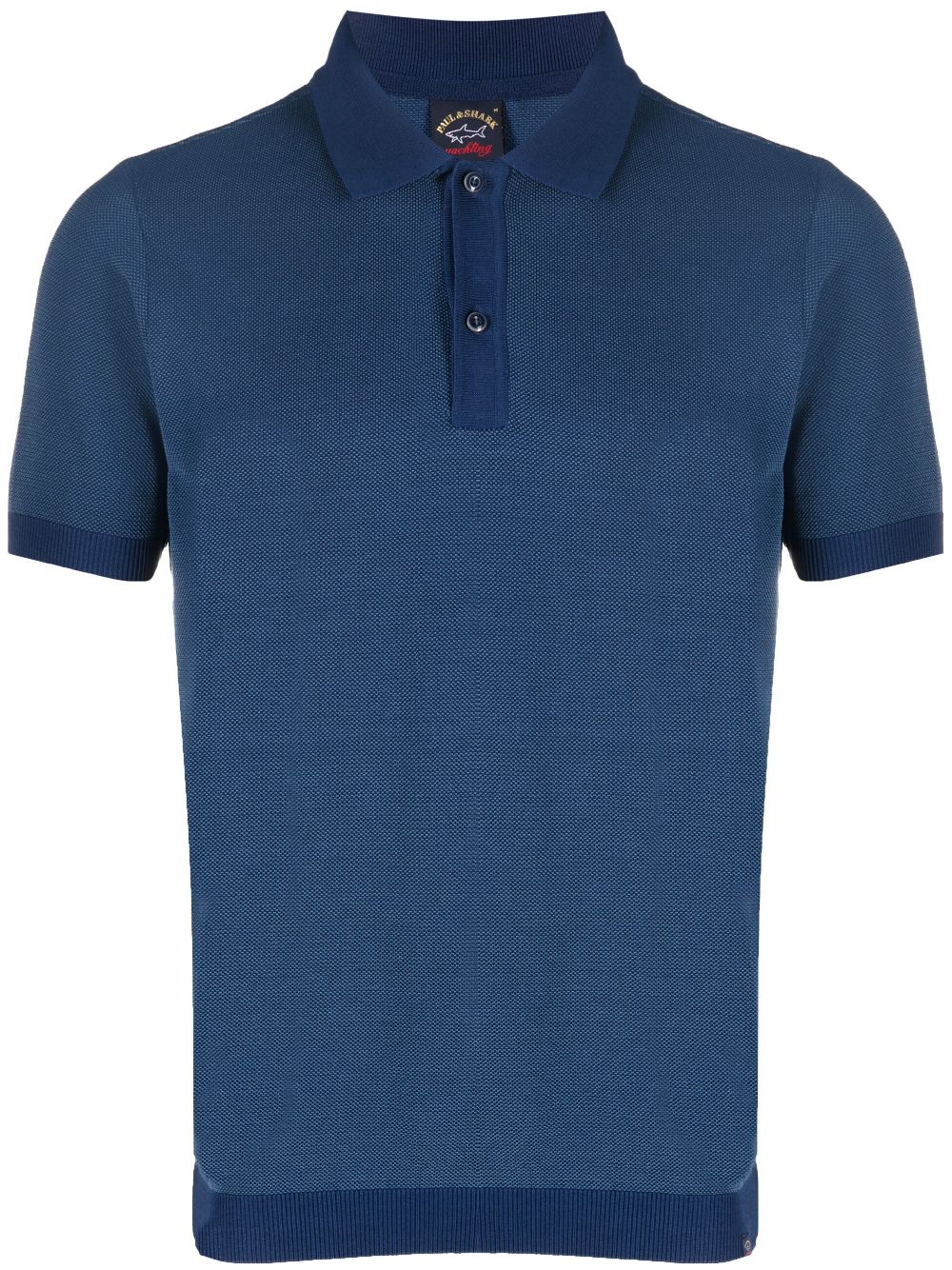 Paul & Shark short-sleeved knitted polo shirt - Blue von Paul & Shark