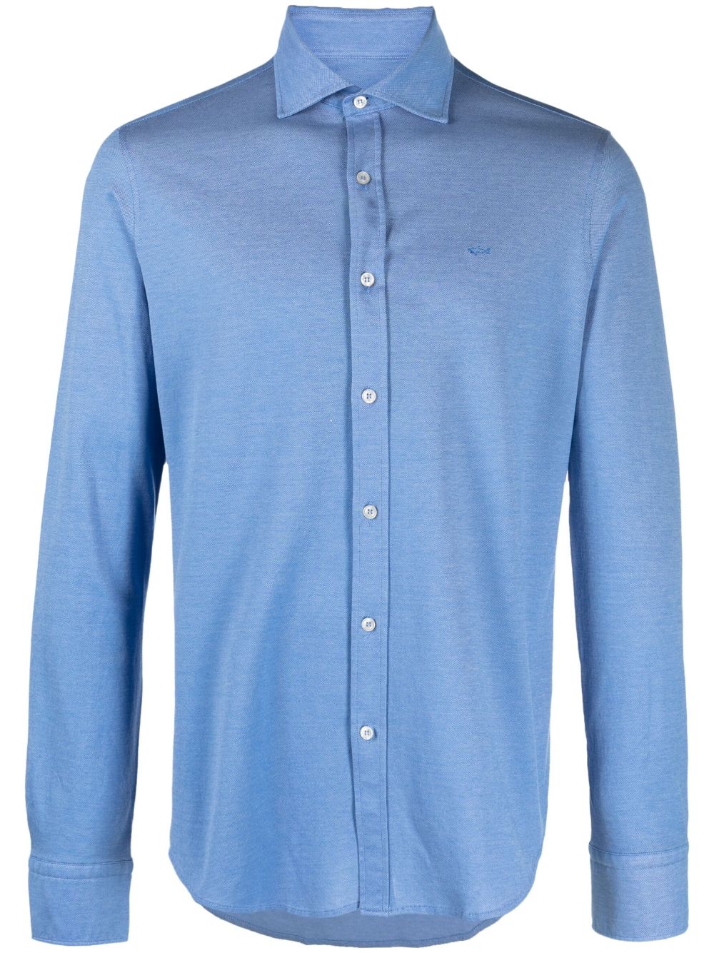 Paul & Shark spread collar cotton shirt - Blue von Paul & Shark