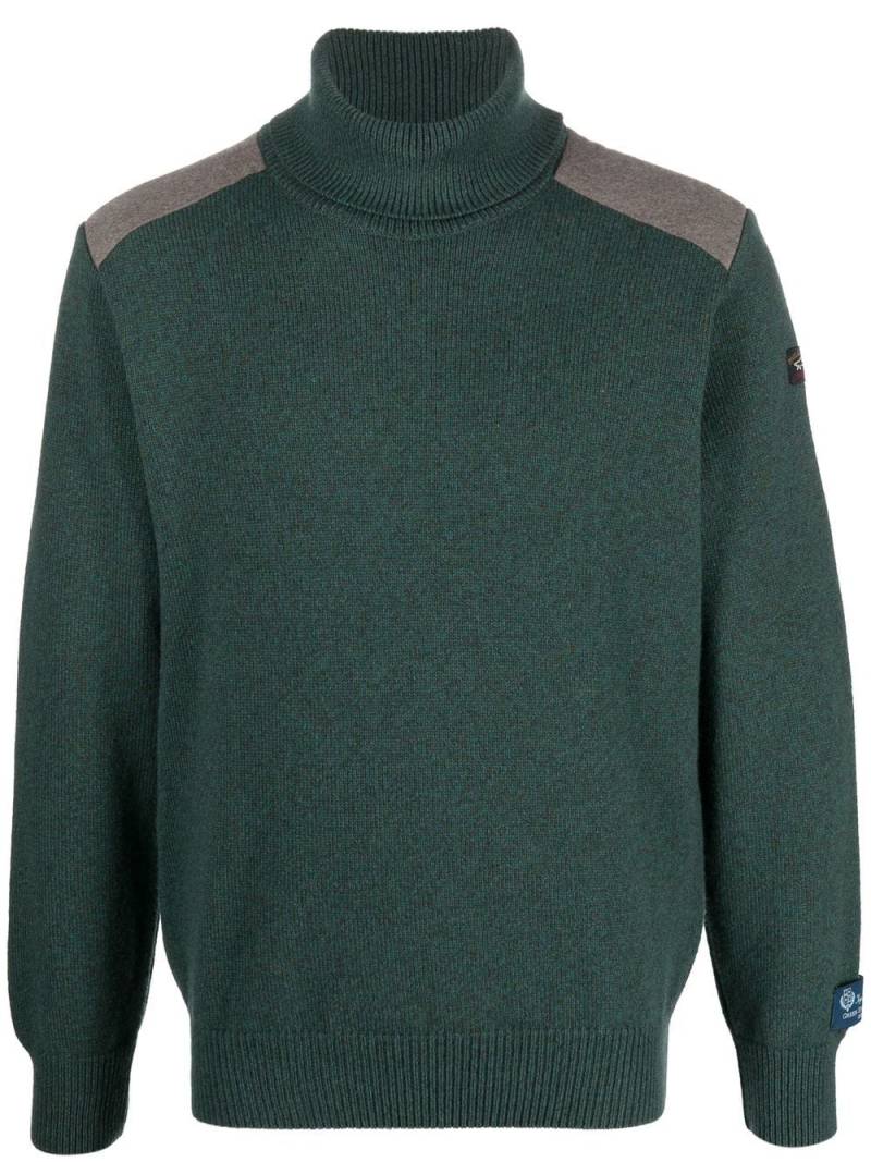 Paul & Shark wool roll-neck jumper - Green von Paul & Shark