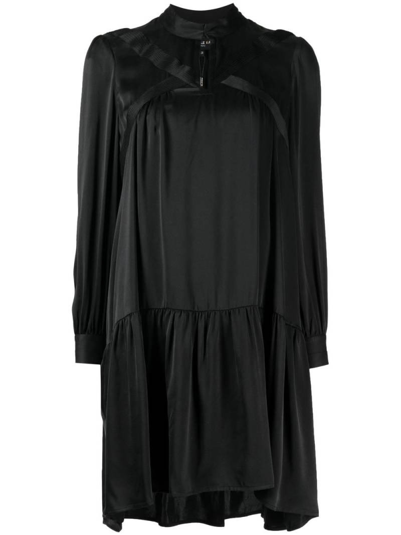 Paule Ka Lavée silk shift dress - Black von Paule Ka