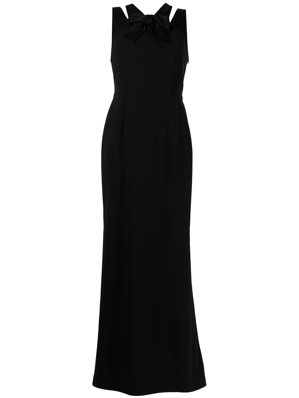 Paule Ka bow-detail double-strap evening dress - Black von Paule Ka
