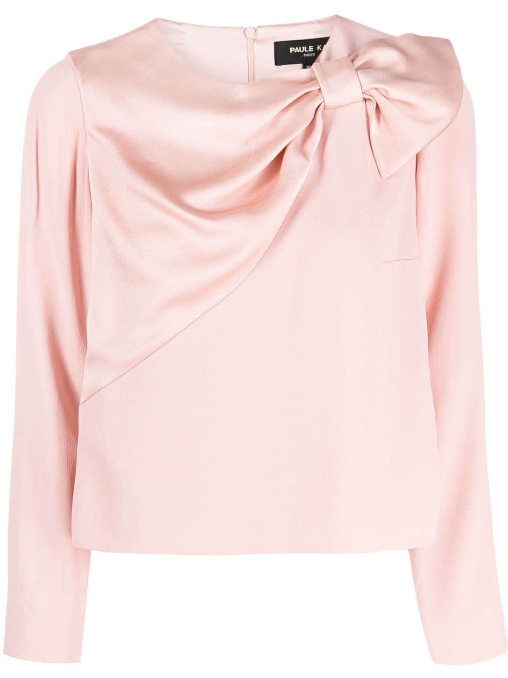 Paule Ka bow-detail long-sleeve blouse - Pink von Paule Ka