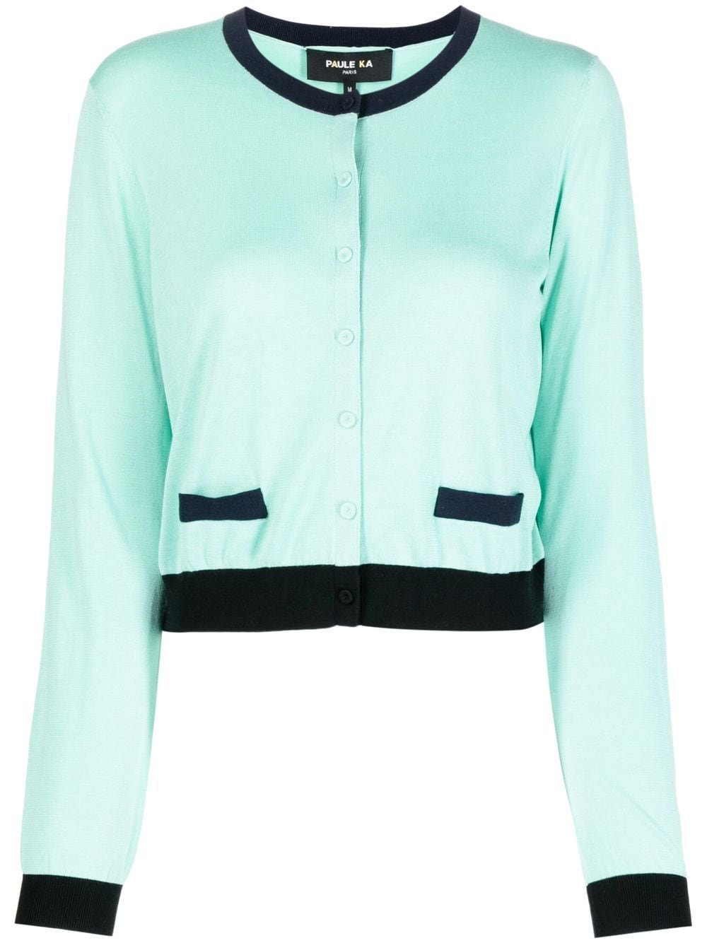 Paule Ka colour-block cardigan - Green von Paule Ka