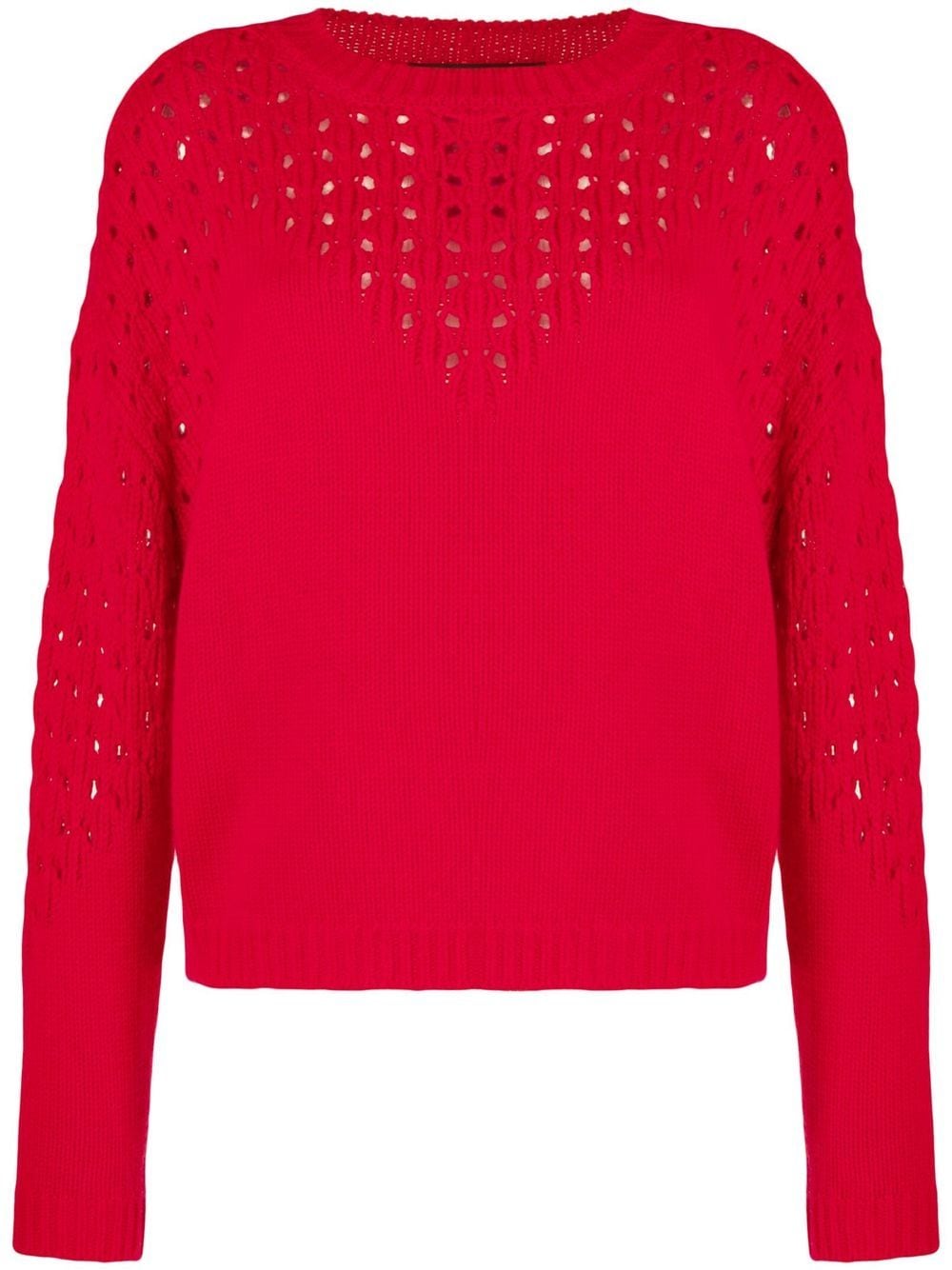 Paule Ka crew-neck knit jumper - Red von Paule Ka