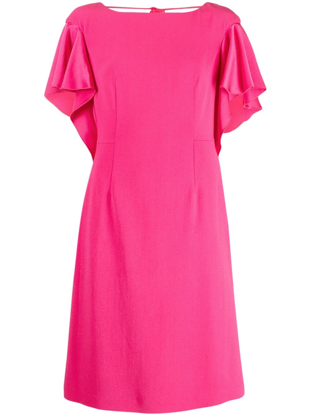 Paule Ka draped-detail satin-finish dress - Pink von Paule Ka